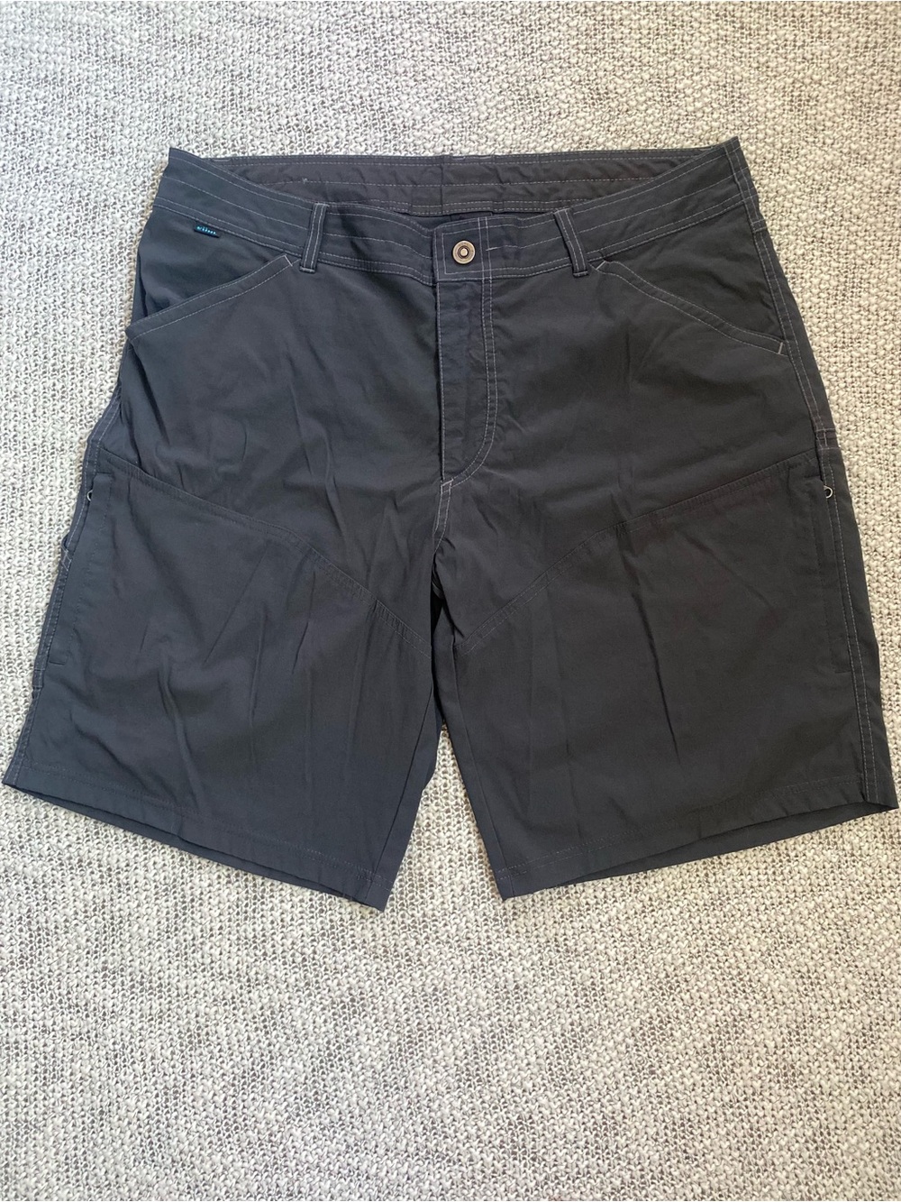 Kuhl Renegade Shorts Mens Charcoal Gray Hiking Trail Outdoors Gorpcore Size 38